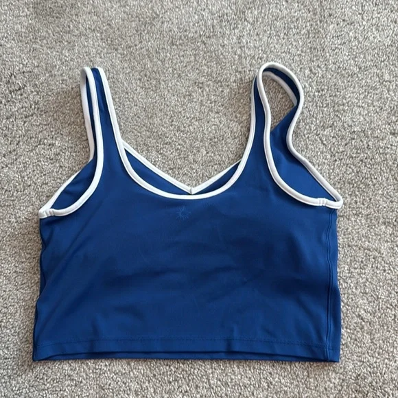 Aerie Blue and White Sports Bra 3/$18 - Picture 3 of 6
